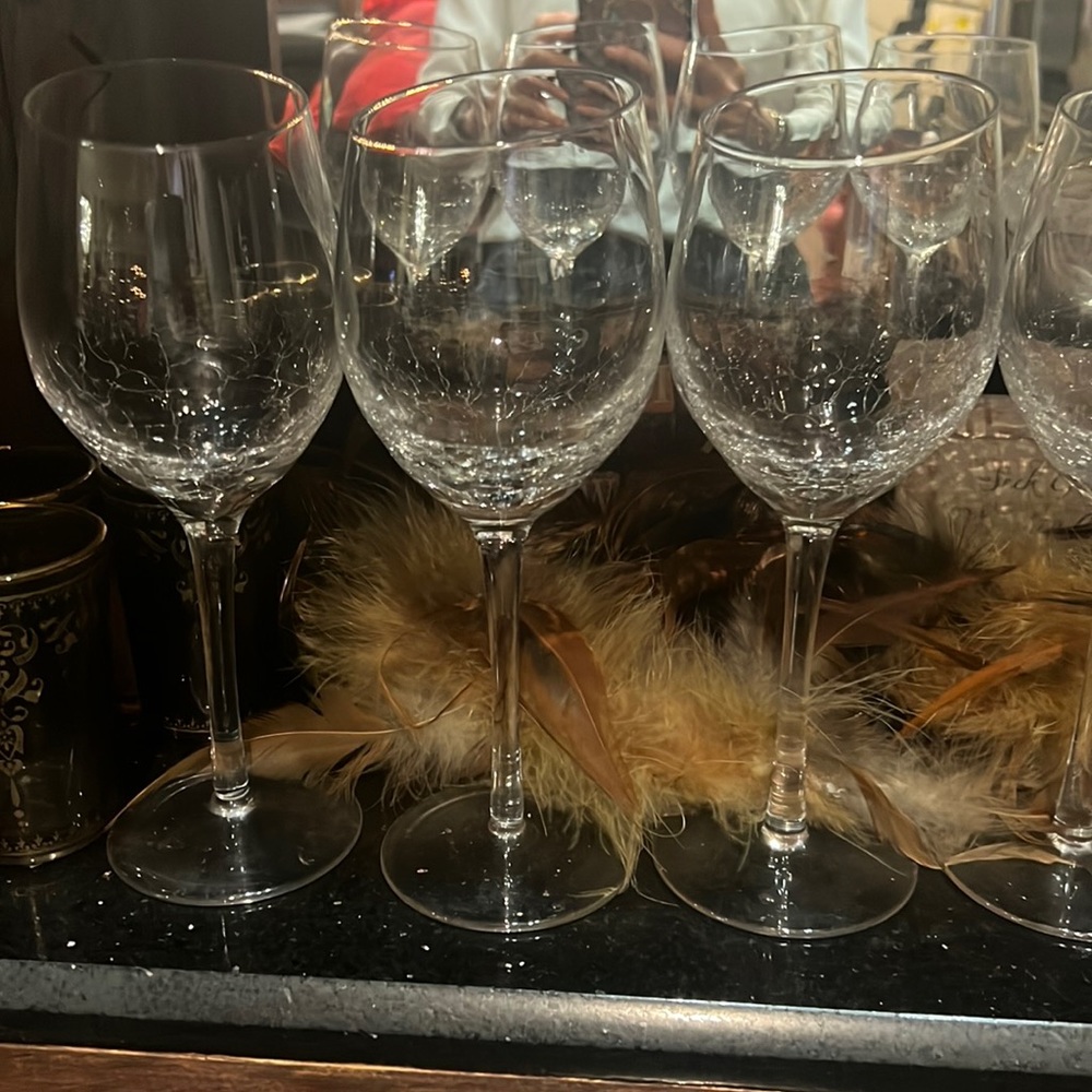 Glass cups set of 4 super beautiful!